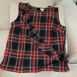 JCrew Factory tartan shell